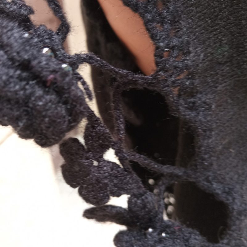 Ruana con detalles de crochet - Imagen 3