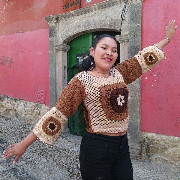 Chompa tejida a crochet