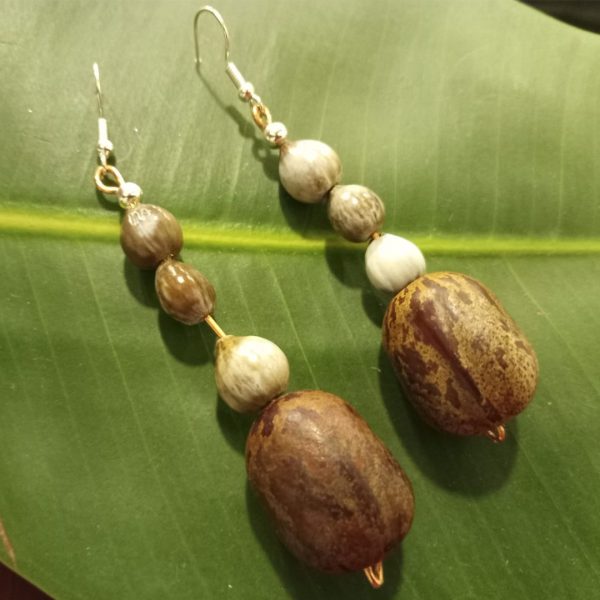 Aretes con semillas