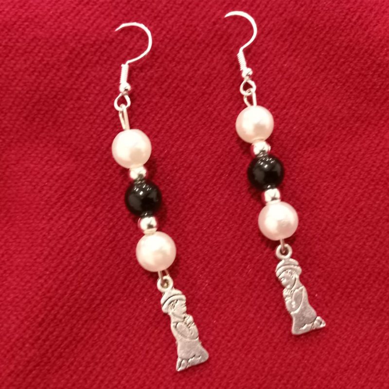 Aretes con cuentas