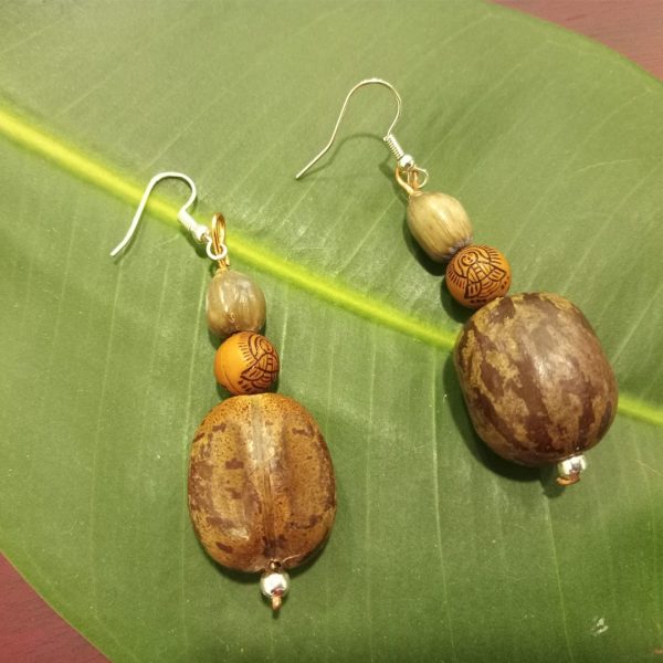 Aretes con semillas