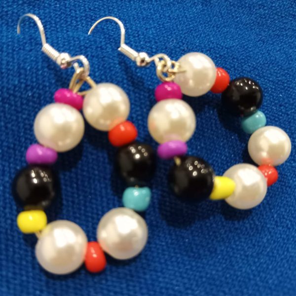 Aretes con cuentas